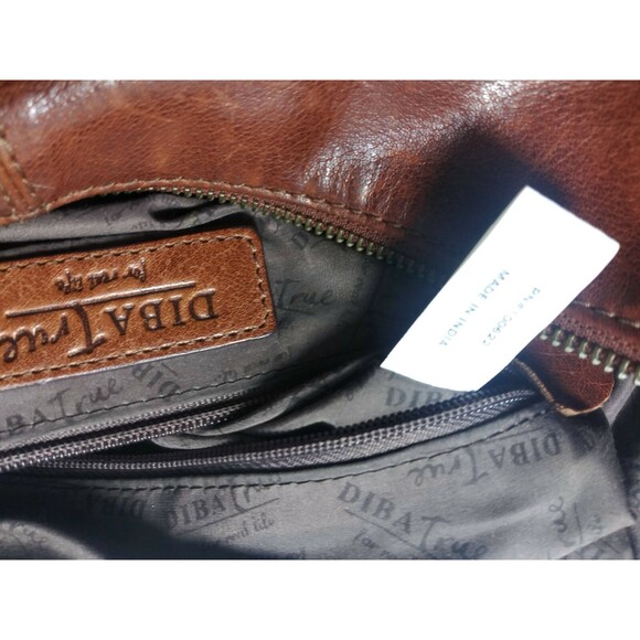 DIBA True Leather Shoulder Bag Chestnut Brown Medium Size Handbag - Picture 8 of 8